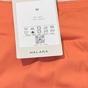 Halara Orange Skort NWT